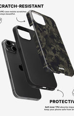 iPhone 15 Tough Case – Jungle Green Camo - View 2