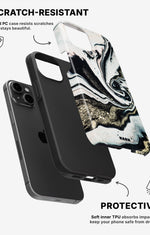 iPhone 15 Tough Case – Golden Swirl - View 2