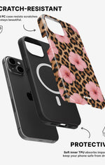 iPhone 15 Tough Case – Leopard Flower - View 2