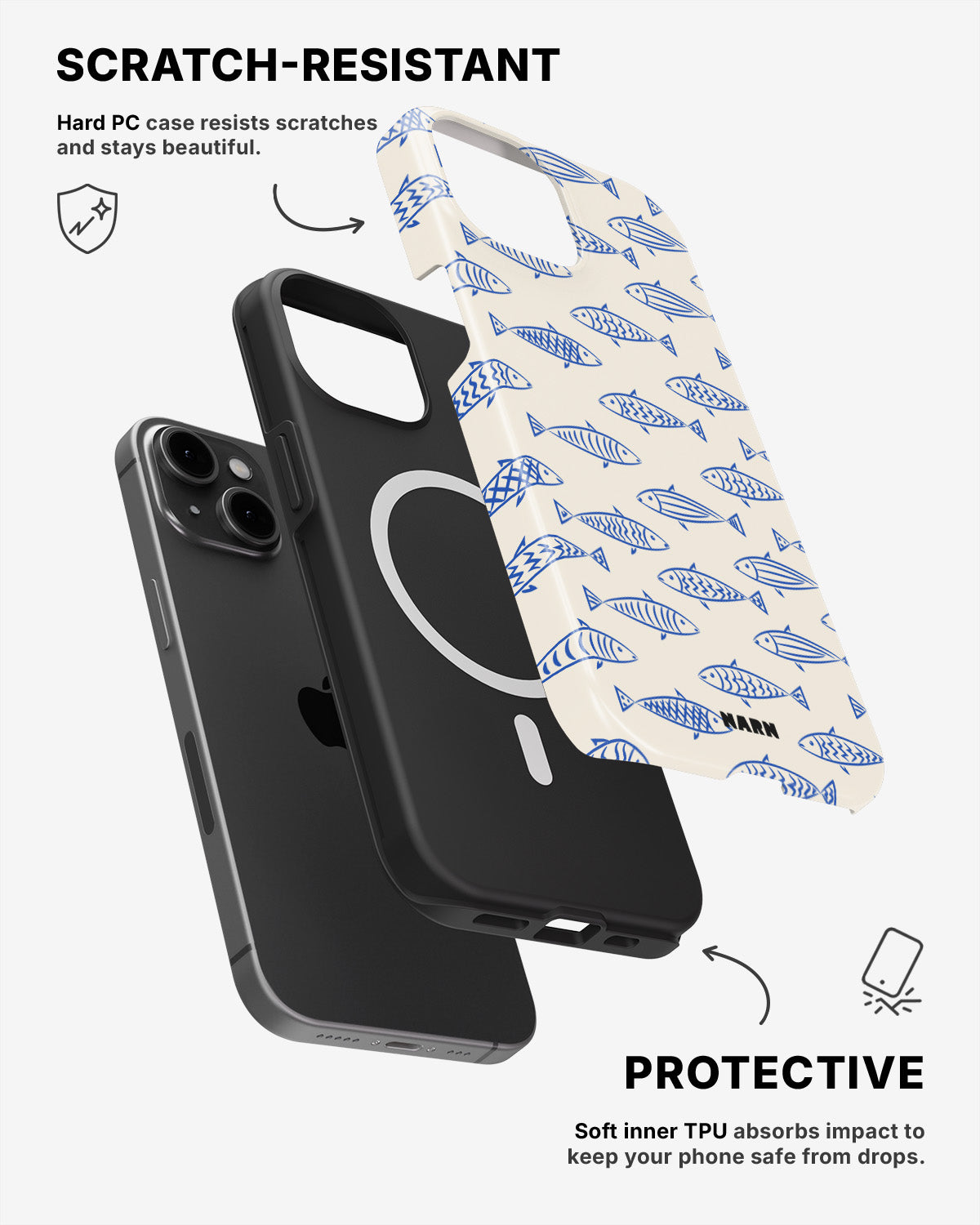 iPhone 15 Tough Case – Blue Catch - View 2