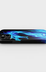 iPhone 15 Tough Case – Blue Flames Dragon - View 3