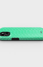 iPhone 15 Tough Case – Turquoise Snake - View 3