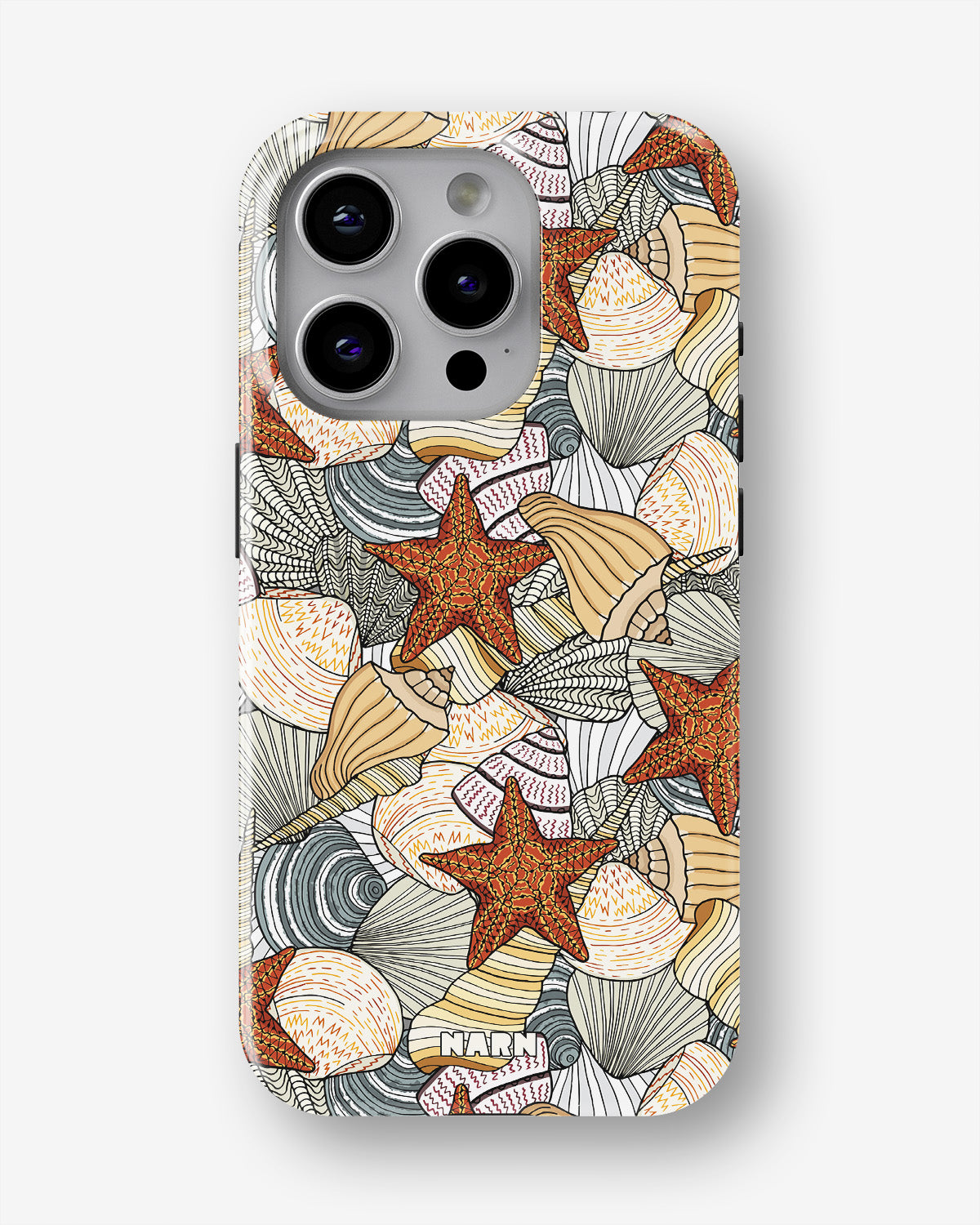 iPhone 13 Pro Tough Case – Sea Shells - View 1
