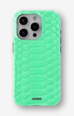 iPhone 13 Pro Tough Case – Turquoise Snake - View 1