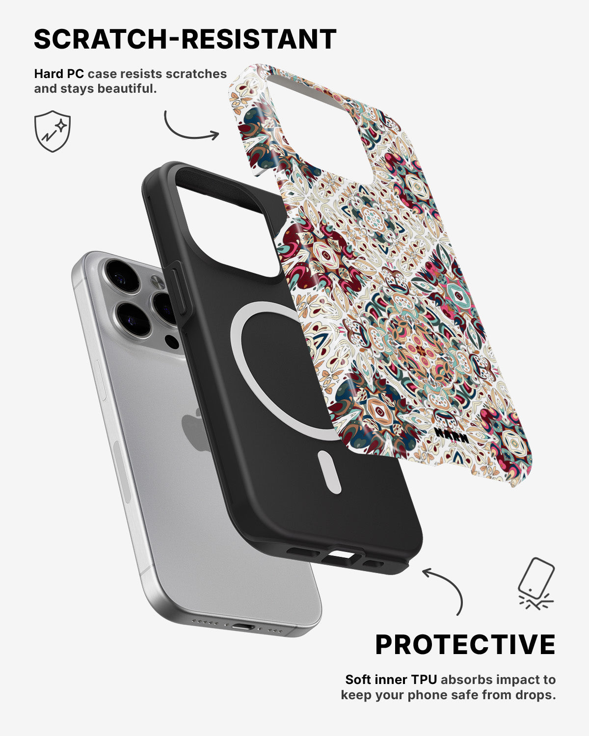 iPhone 13 Pro Tough Case – Luxury Tile - View 2
