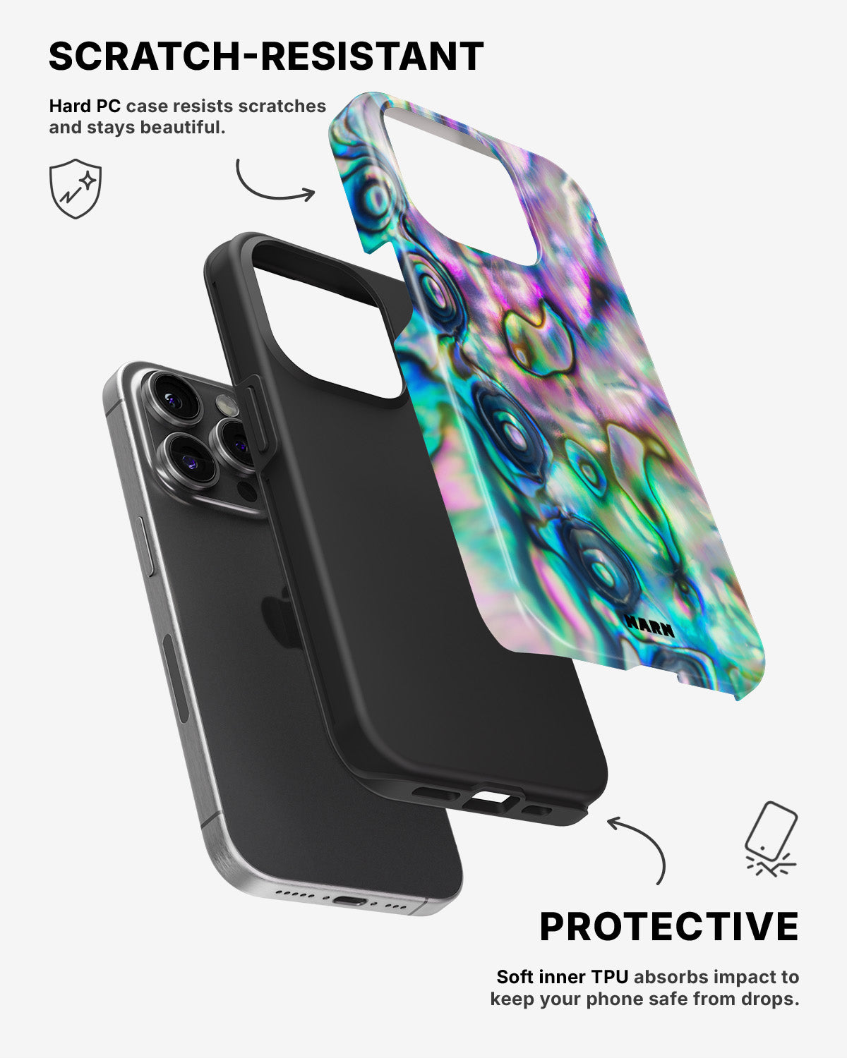 iPhone 13 Pro Tough Case – Seashell - View 2