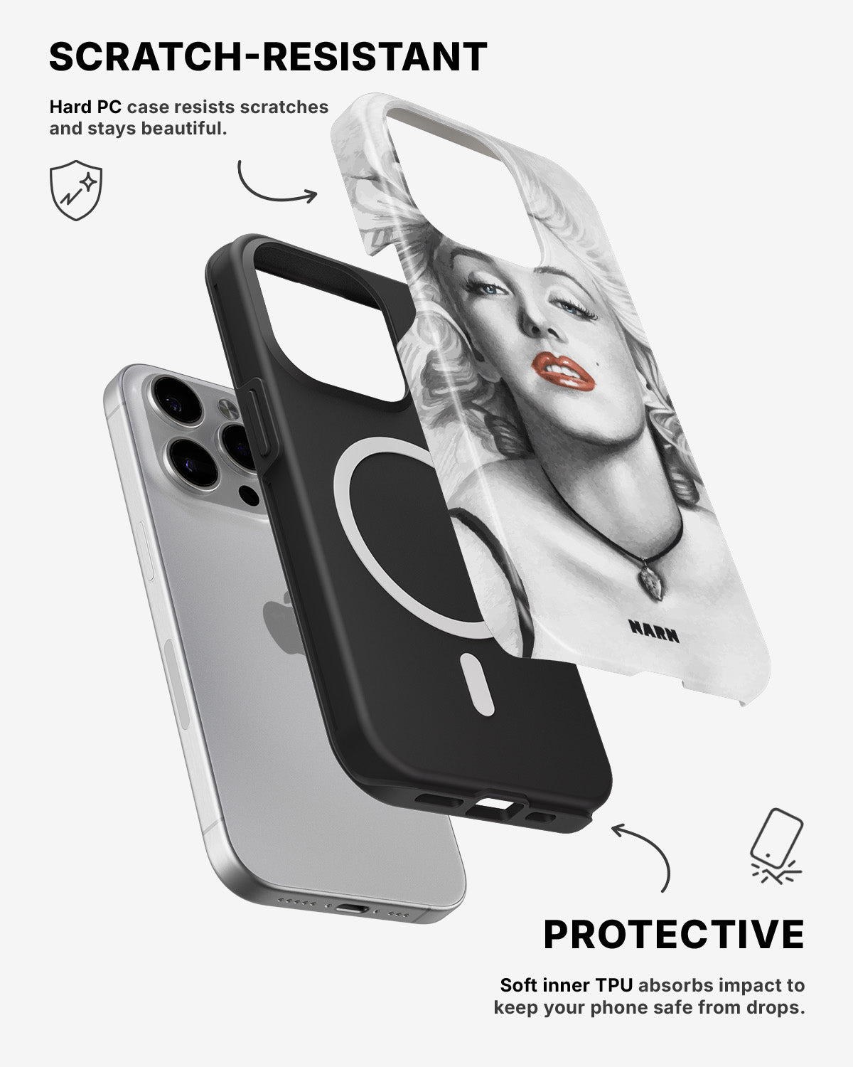 iPhone 13 Pro Tough Case – Marilyn - View 2