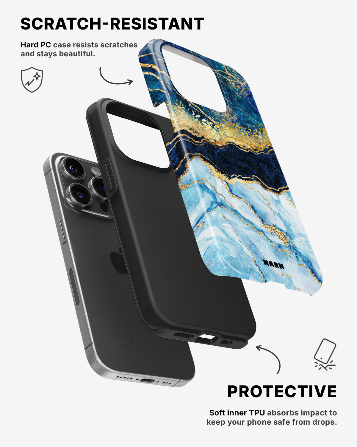iPhone 13 Pro Tough Case – Blue Dream - View 2