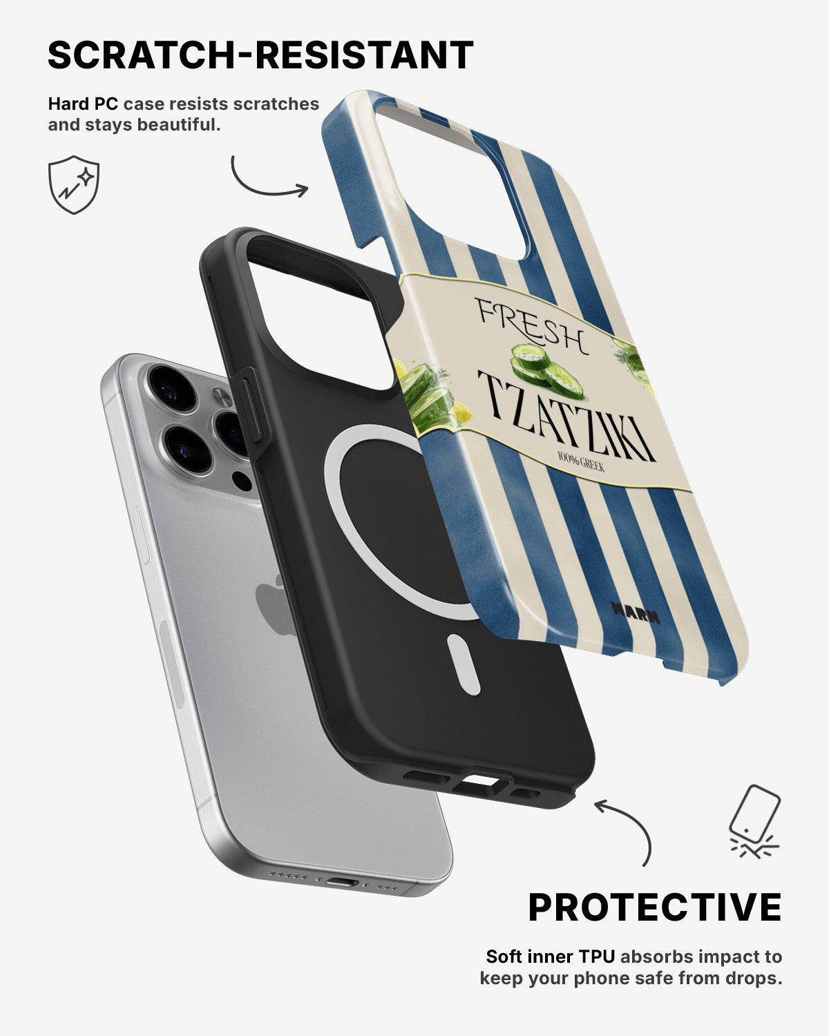 iPhone 13 Pro Tough Case – Greek Blues - View 2