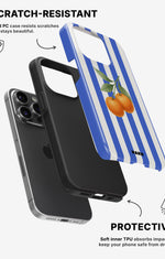 iPhone 13 Pro Tough Case – Orange Stripes - View 2