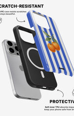 iPhone 13 Pro Tough Case – Orange Stripes - View 2