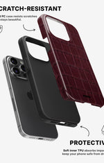 iPhone 13 Pro Tough Case – Rouge Croc - View 2