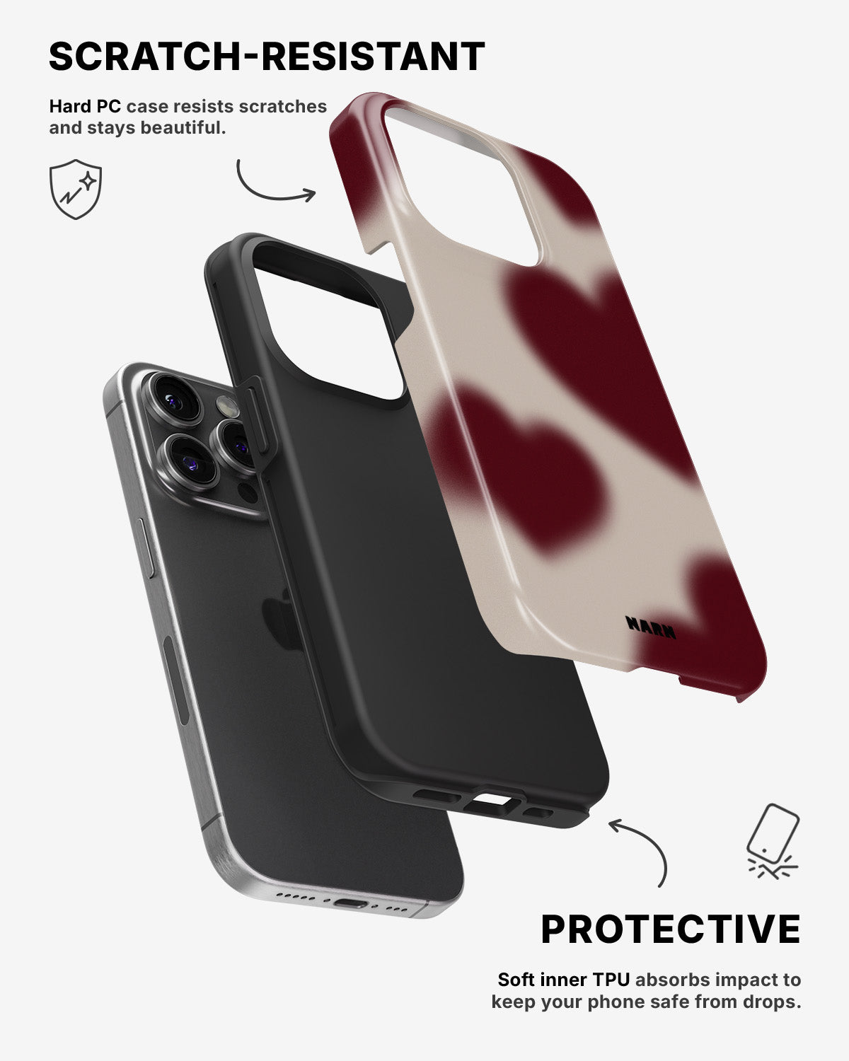 iPhone 13 Pro Tough Case – Heartbeat - View 2