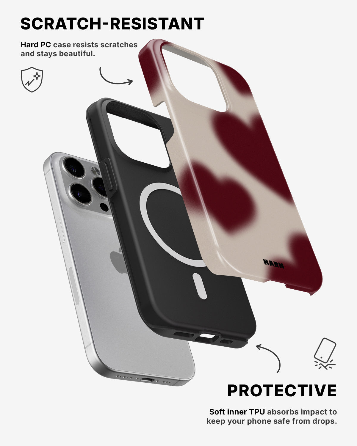 iPhone 13 Pro Tough Case – Heartbeat - View 2