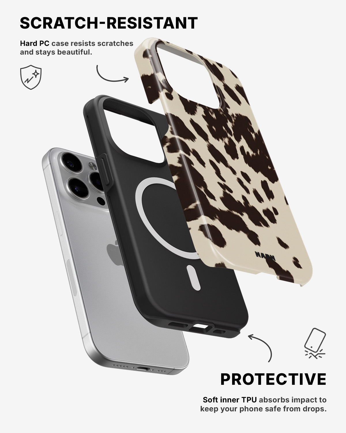 iPhone 13 Pro Tough Case – Cowhide - View 2