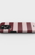 iPhone 13 Pro Tough Case – Cranberry Stripe - View 3