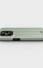 iPhone 13 Pro Tough Case – Sage Stripes - View 3
