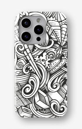 iPhone 15 Pro Tough Case – Japanese Pattern - View 1