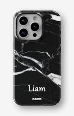 iPhone 15 Pro Tough Case – Custom - Black Marble - View 1
