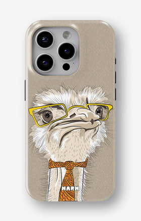 iPhone 15 Pro Tough Case – Hipster Ostrich - View 1