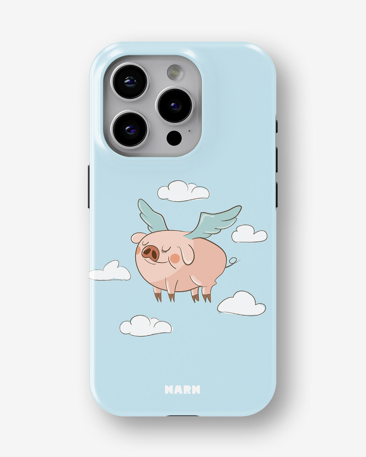 iPhone 15 Pro Tough Case – Dreamy Pig - View 1