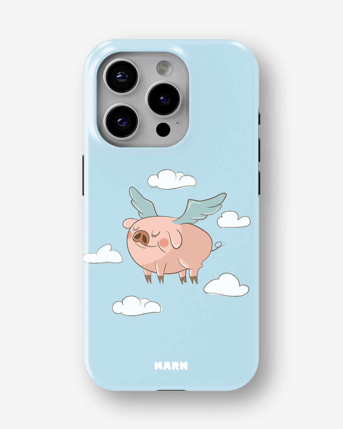 iPhone 15 Pro Tough Case – Dreamy Pig - View 1
