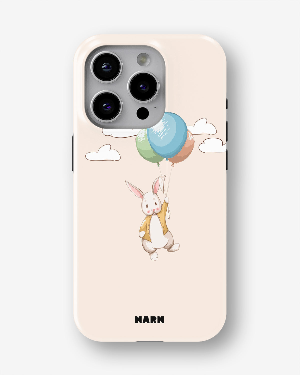 iPhone 15 Pro Tough Case – Flying Rabbit - View 1