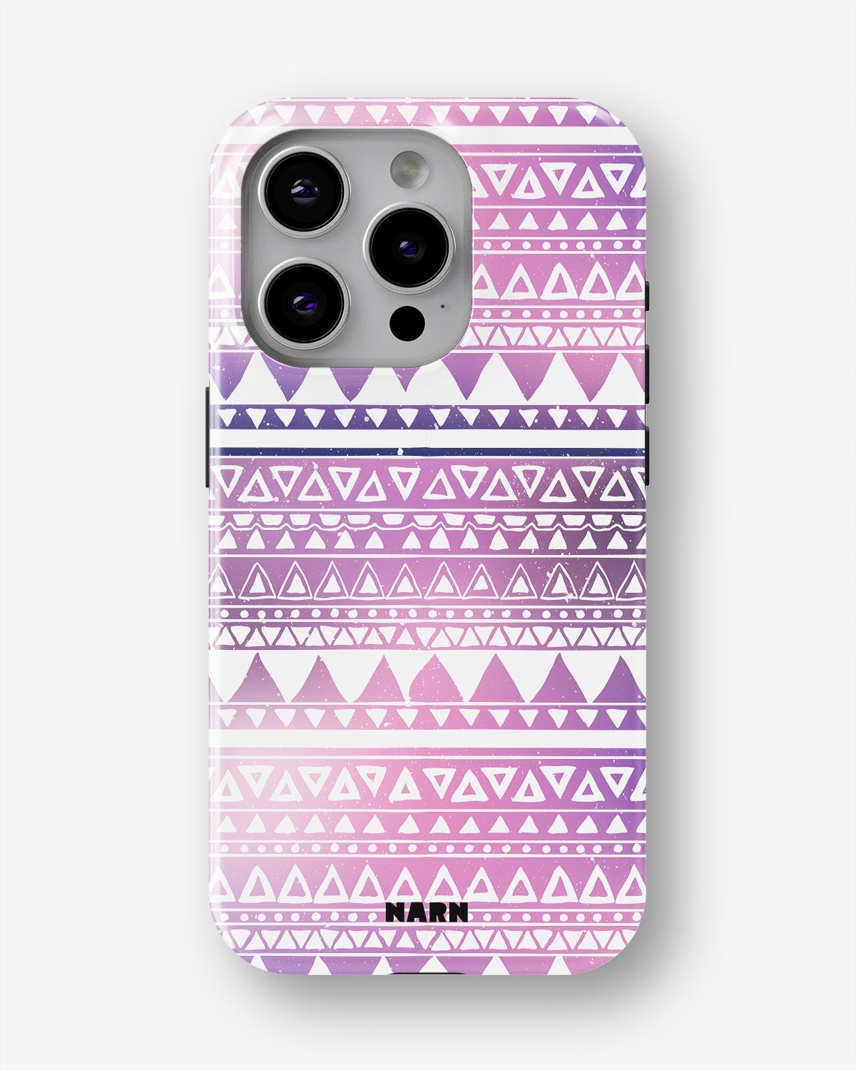 iPhone 15 Pro Tough Case – Purple Aztec - View 1