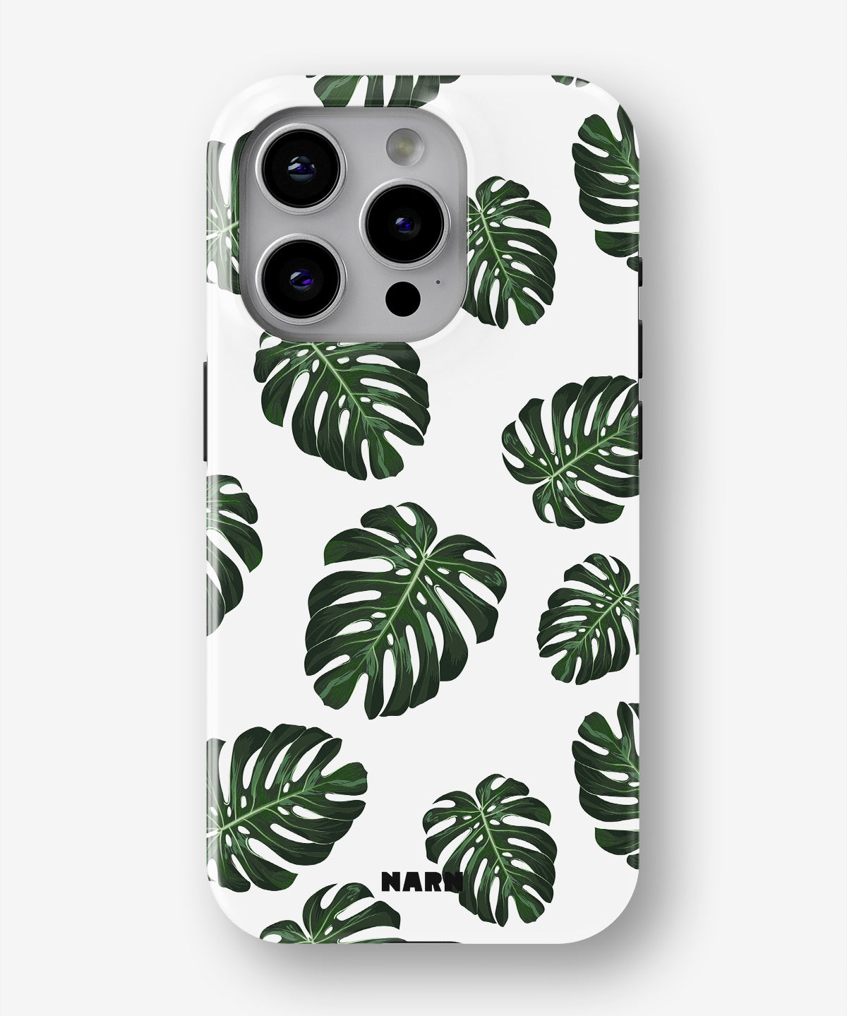 iPhone 15 Pro Tough Case – Monstera Pattern - View 1