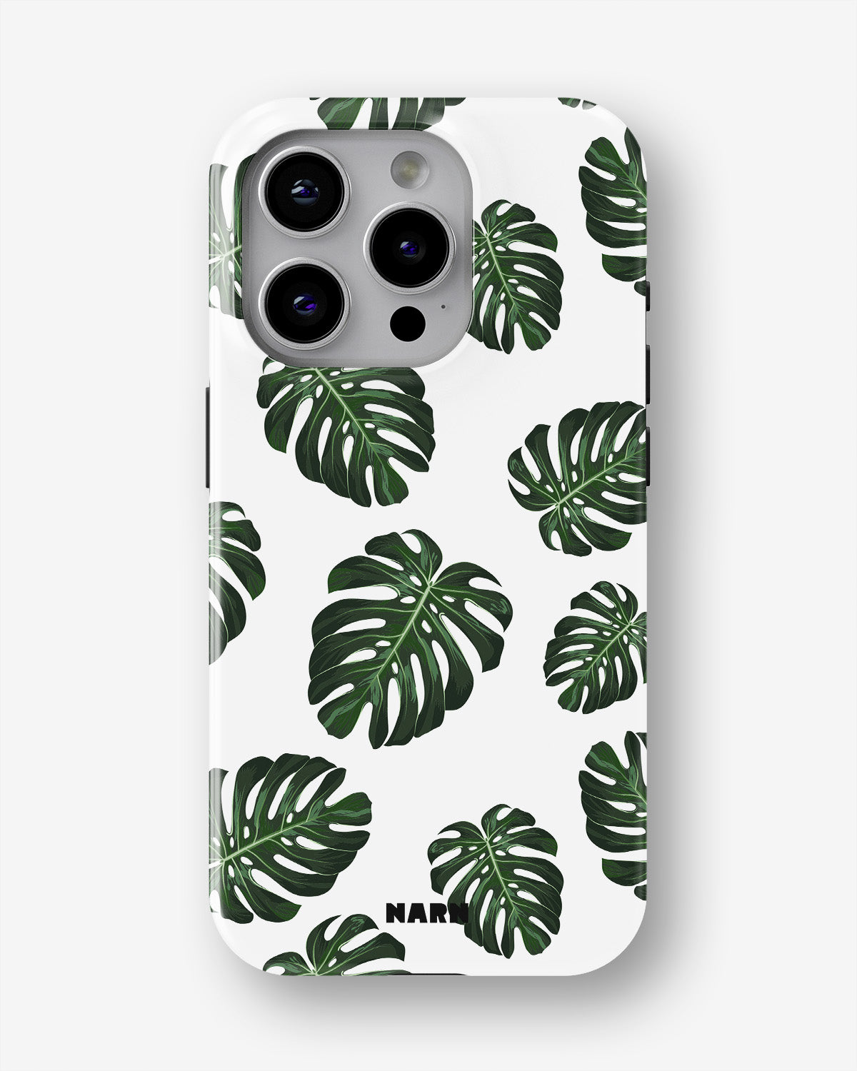 iPhone 15 Pro Tough Case – Monstera Pattern - View 1
