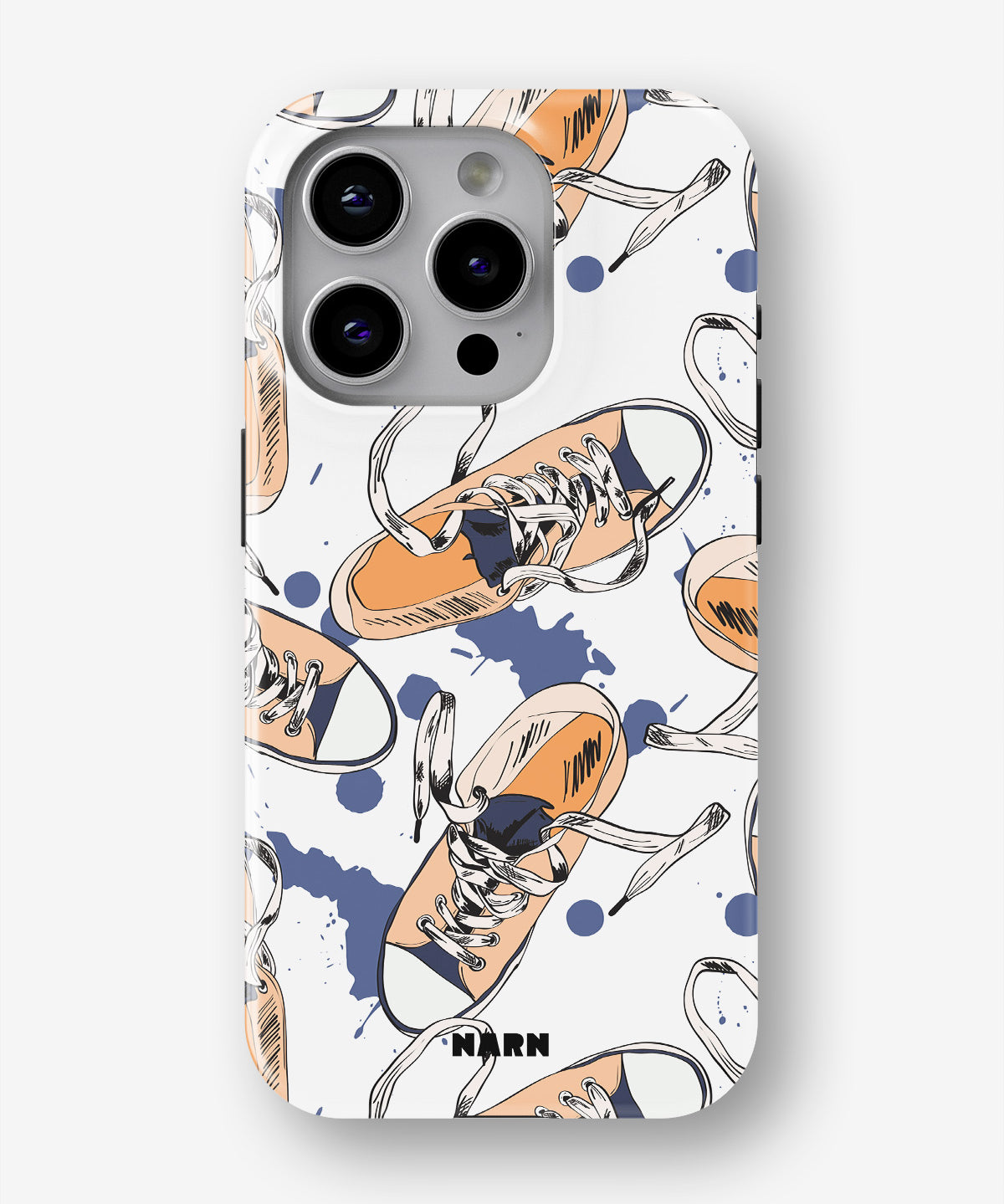 iPhone 15 Pro Tough Case – Apricot Sneakers - View 1