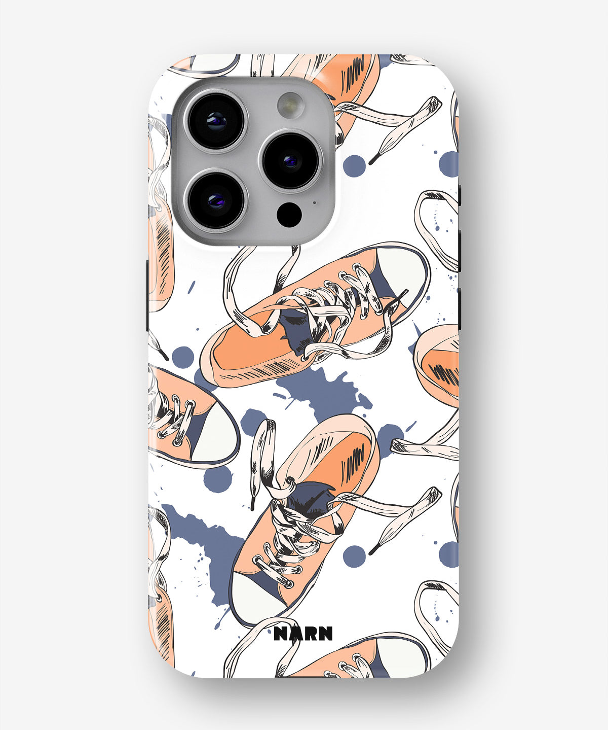 iPhone 15 Pro Tough Case – Apricot Sneakers - View 1