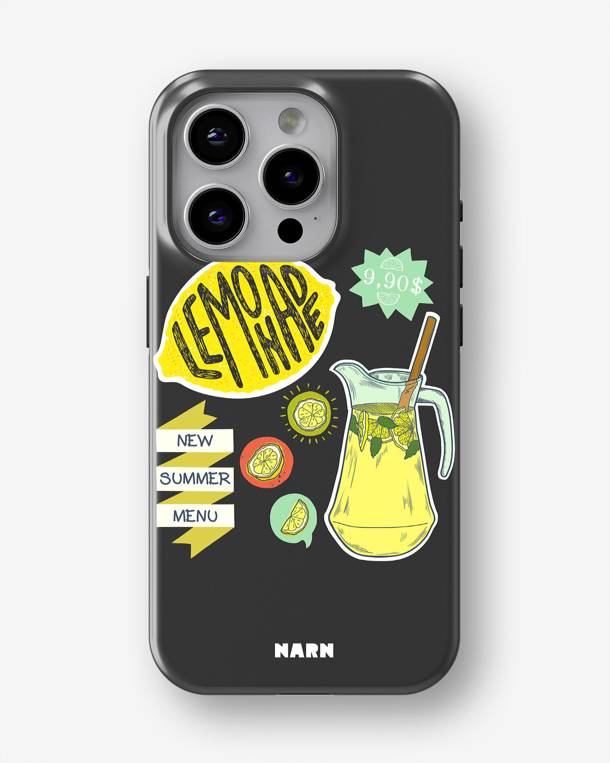 iPhone 15 Pro Tough Case – Lemon Summer - View 1