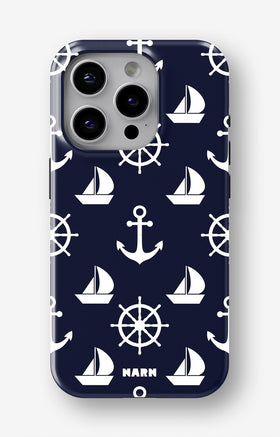 iPhone 15 Pro Tough Case – Deep Blue Voyage - View 1