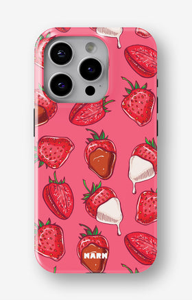 iPhone 15 Pro Tough Case – Strawberry Chocolate - View 1