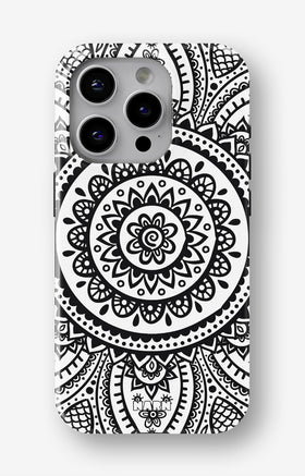 iPhone 15 Pro Tough Case – Henna Mandala - View 1