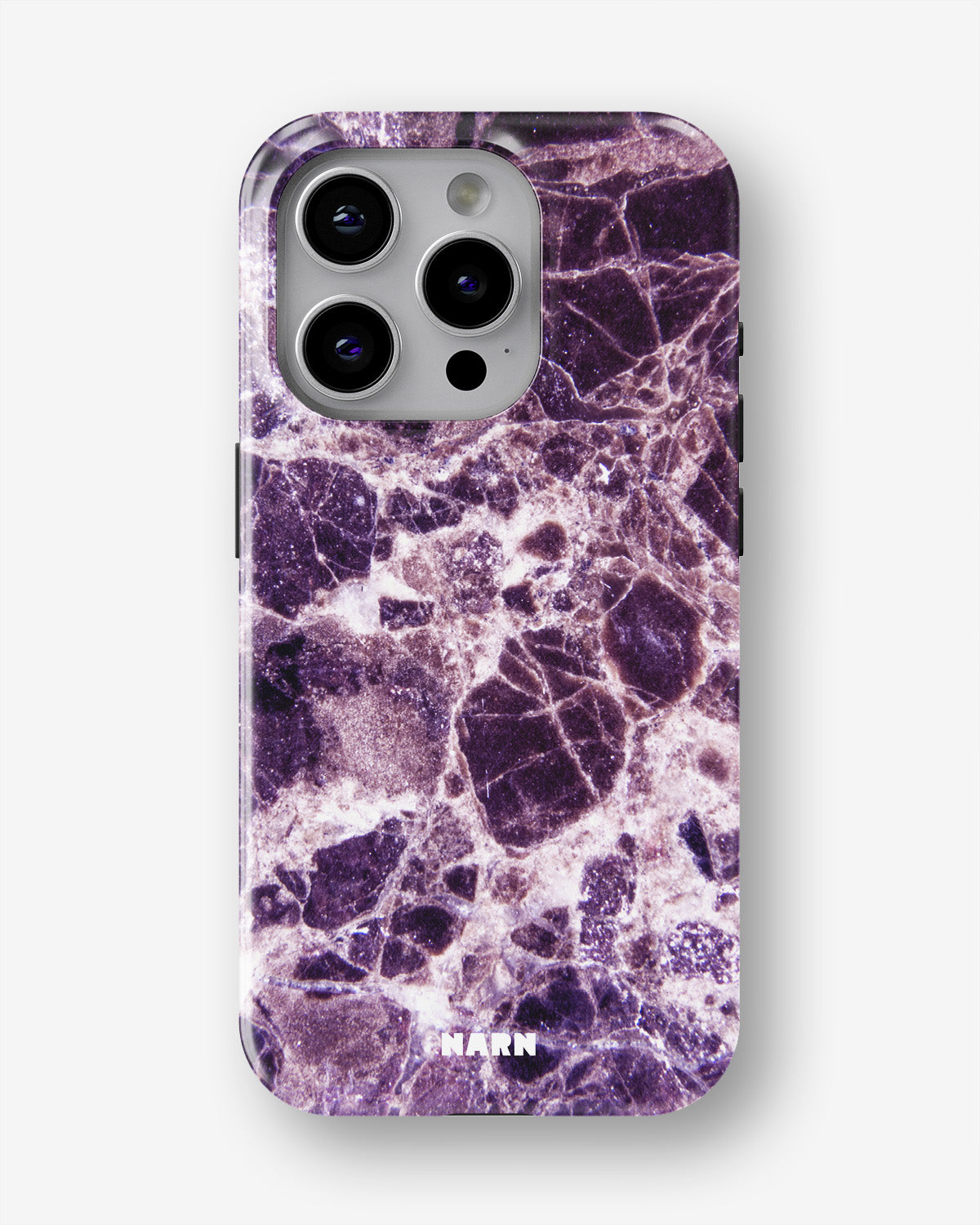 iPhone 15 Pro Tough Case – Purple Marble - View 1