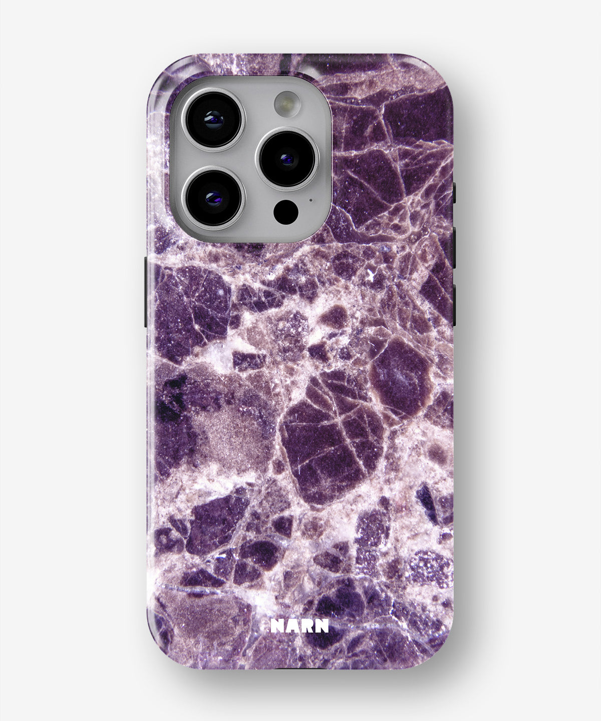 iPhone 15 Pro Tough Case – Purple Marble - View 1