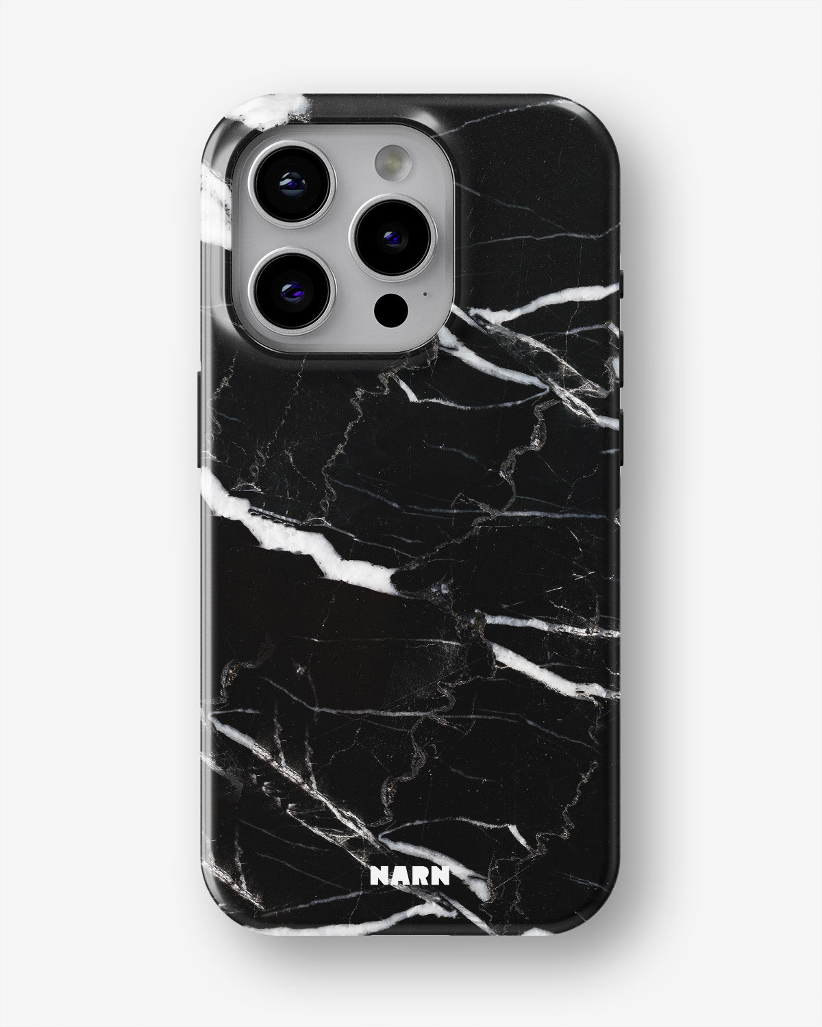 iPhone 15 Pro Tough Case – Black Marble - View 1