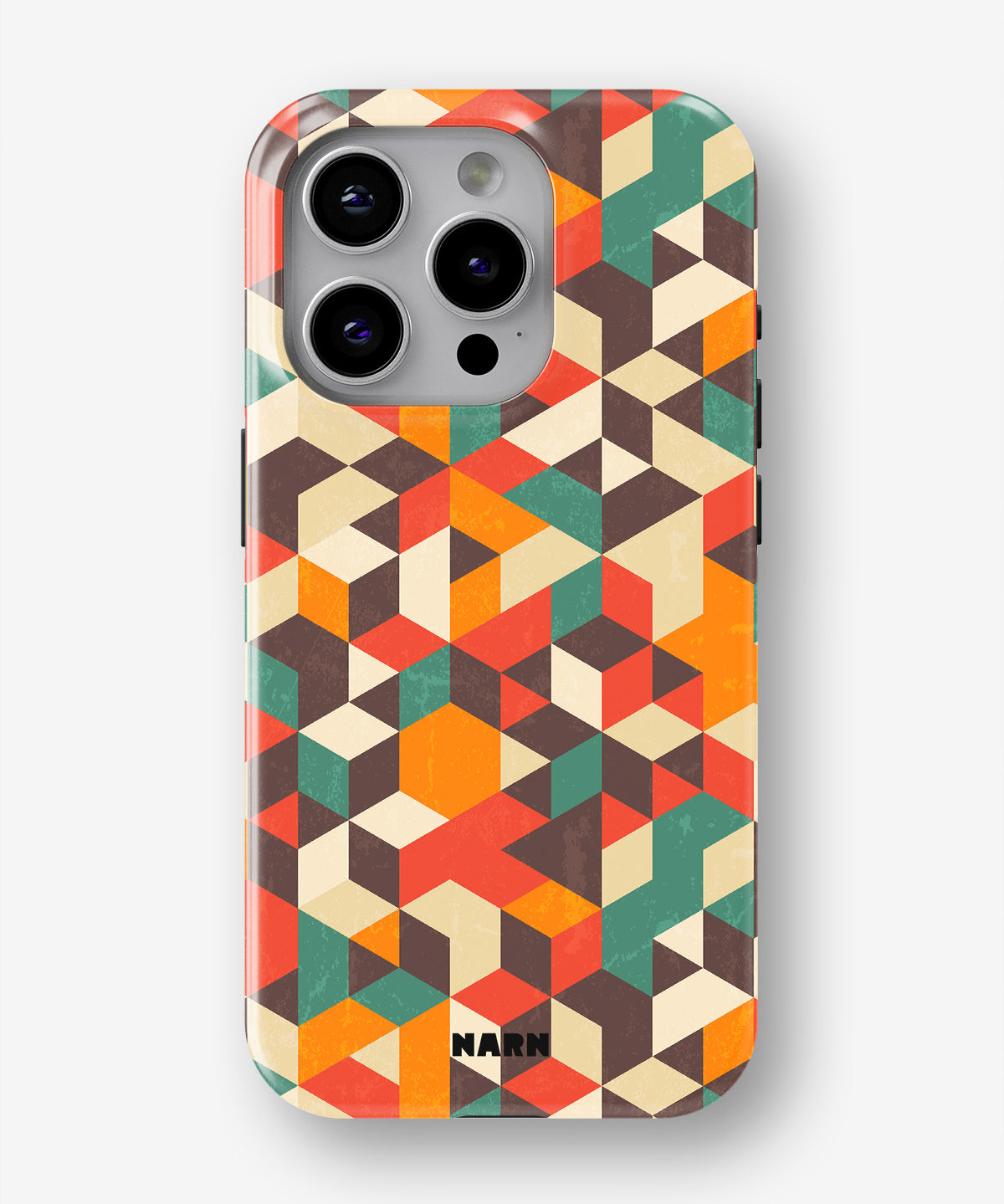 iPhone 15 Pro Tough Case – Retro Geometric - View 1