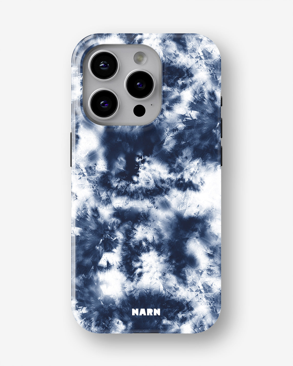 iPhone 15 Pro Tough Case – Tie Dye Blue - View 1