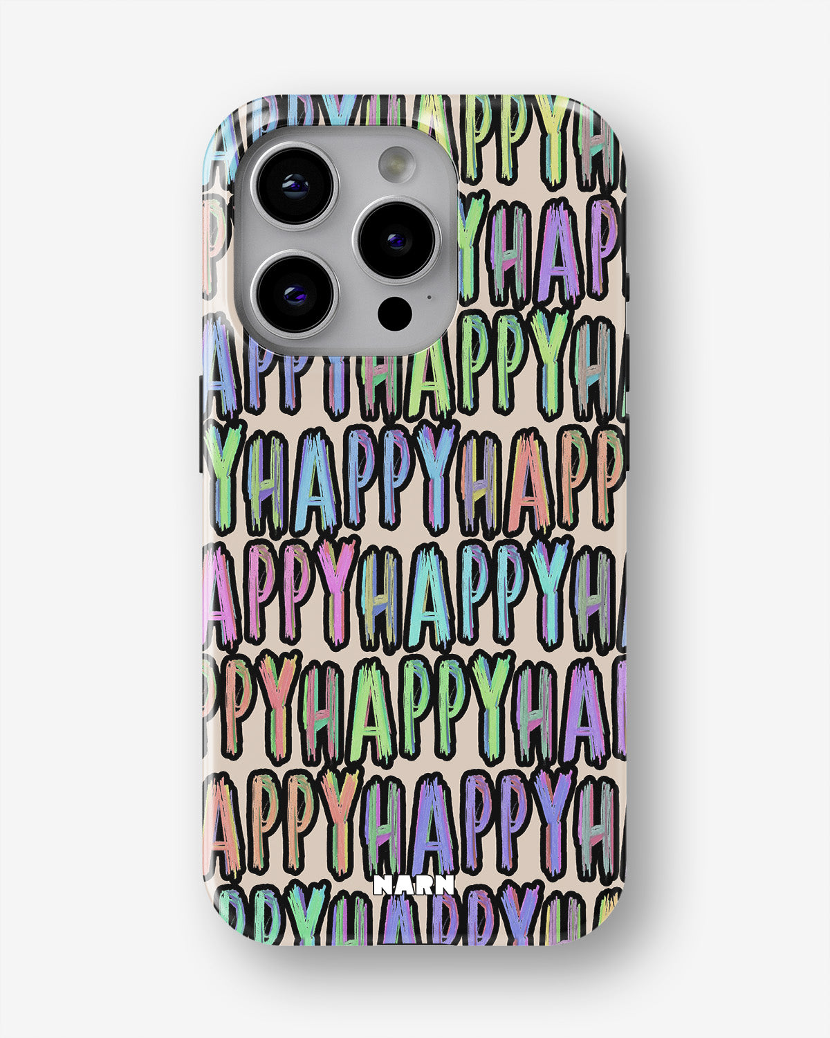 iPhone 15 Pro Tough Case – Happy - View 1