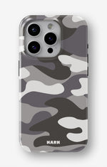 iPhone 15 Pro Tough Case – Grey Camo - View 1