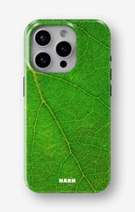 iPhone 15 Pro Tough Case – Green Leafy - View 1