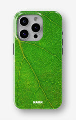 iPhone 15 Pro Tough Case – Green Leafy - View 1