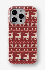 iPhone 15 Pro Tough Case – Reindeer Knit - View 1