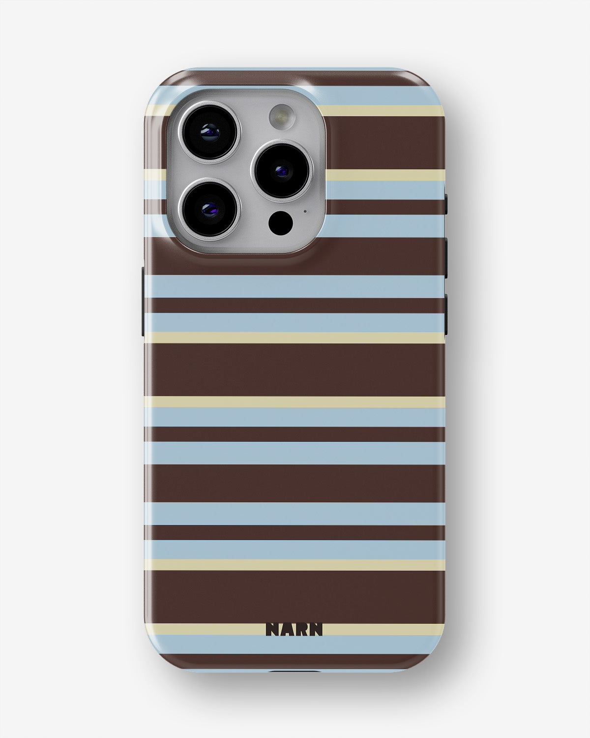iPhone 15 Pro Tough Case – Latte Lines - View 1