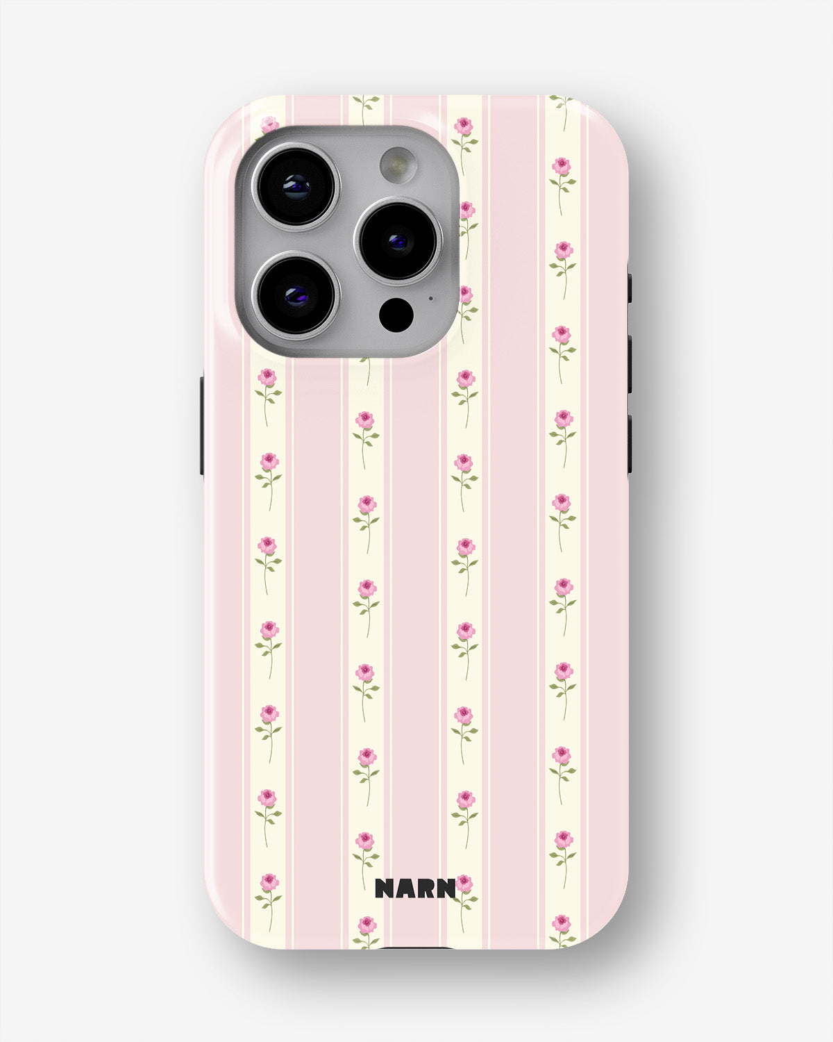 iPhone 15 Pro Tough Case – Rose Lines - View 1