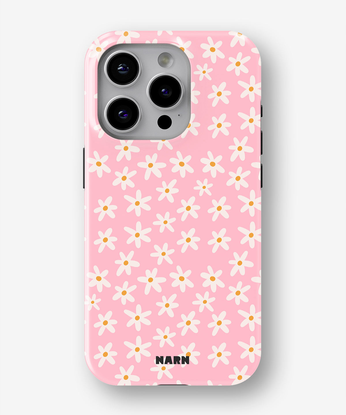 iPhone 15 Pro Tough Case – Pink Daisy - View 1