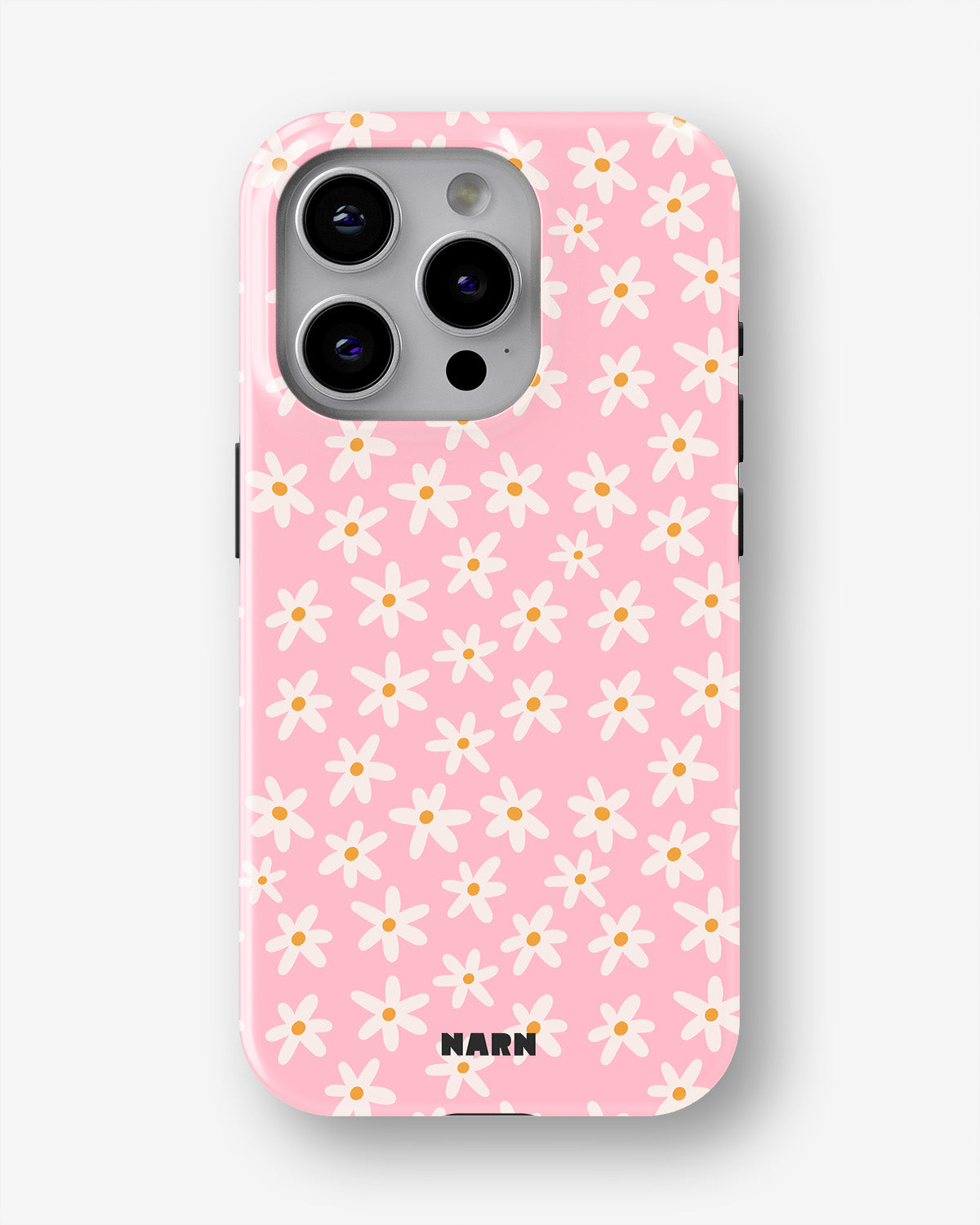iPhone 15 Pro Tough Case – Pink Daisy - View 1